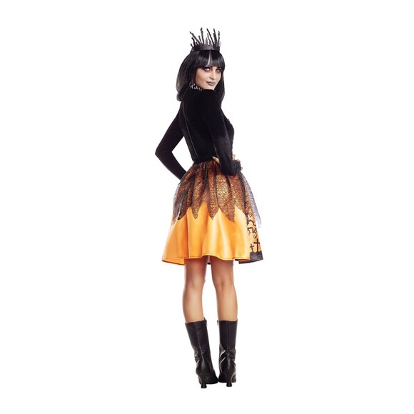 Halloween Queen Costume, Two Piece Velvet Bodysuit Set - Picture 2 of 2